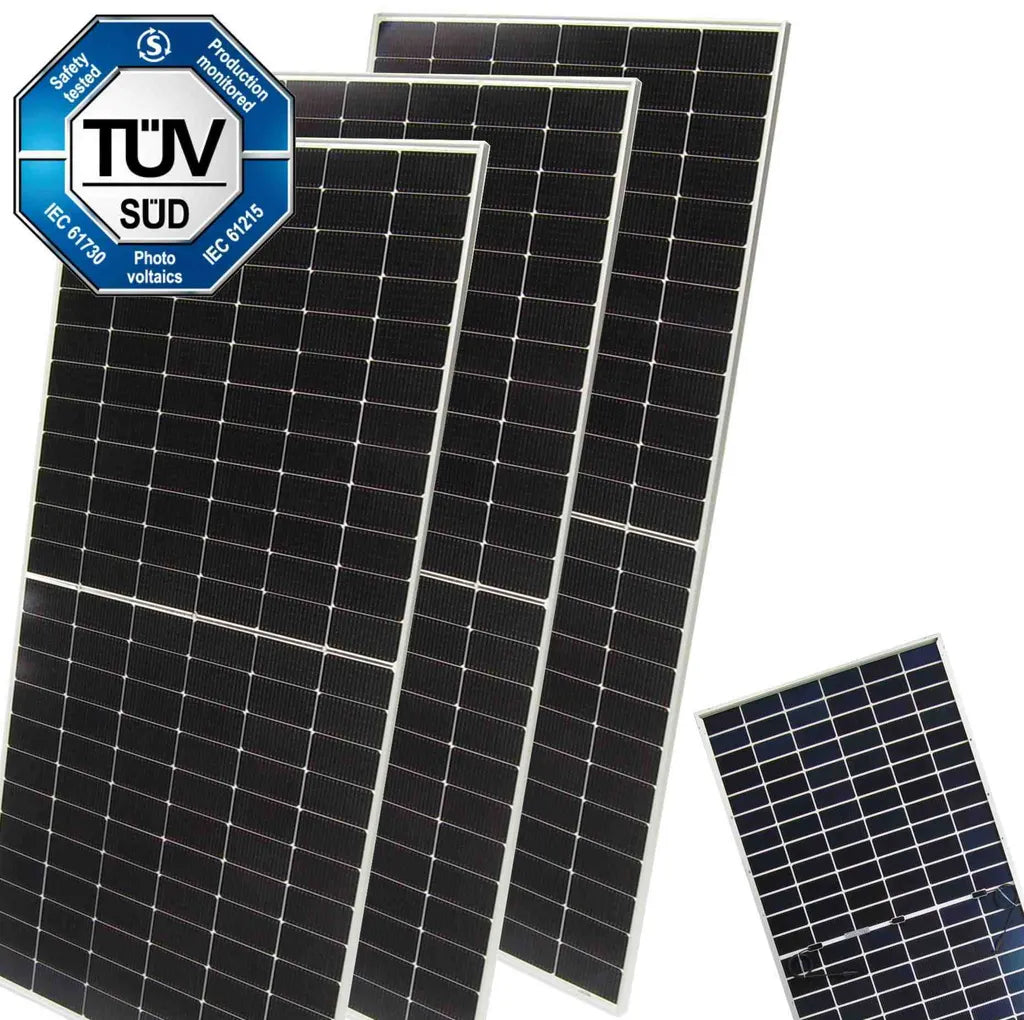 APEX 600W Bifazial Glas-Glas Solarmodul | 750W Spitzenleistung | 3er Set (2250W Gesamt)